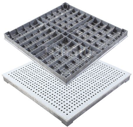 Aluminium perforated access floor